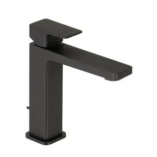 CEO BLACK Waschtisch-Einlochbatterie M-Size mit Ablauf Schwarz matt
