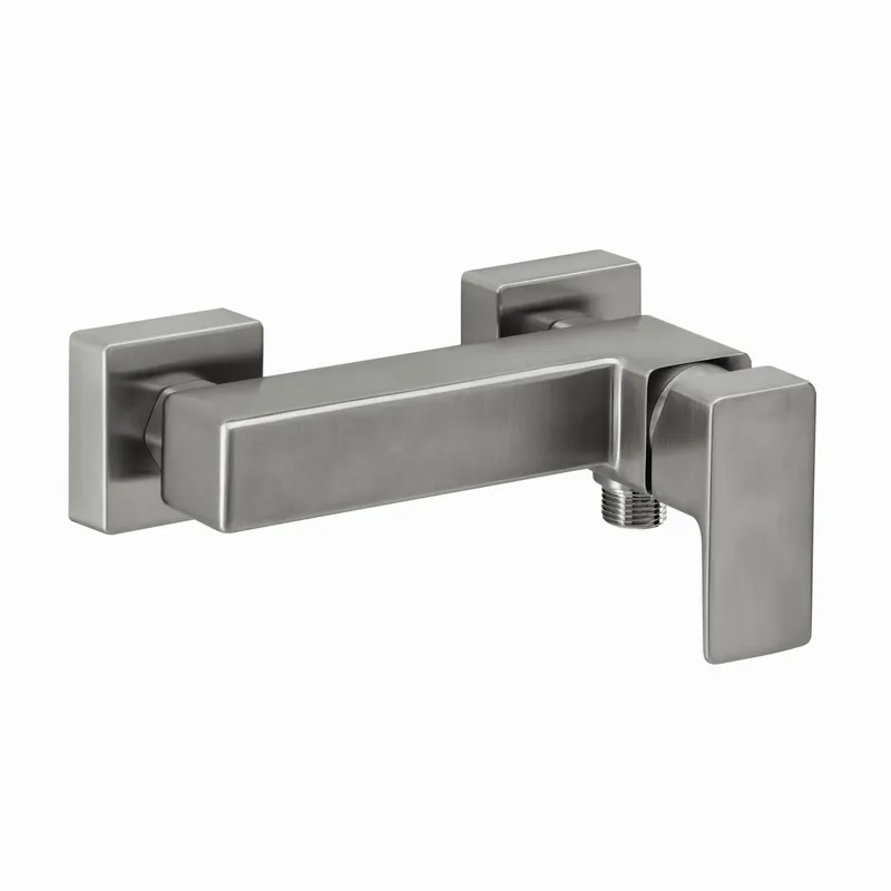 CEO iX-finish Brausebatterie Aufputz Edelstahlfinish