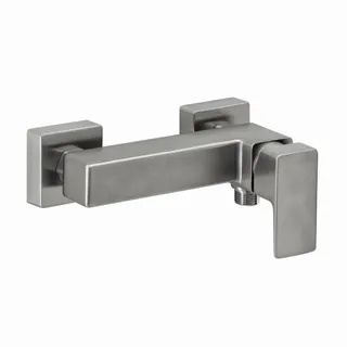 CEO iX-finish Brausebatterie Aufputz Edelstahlfinish