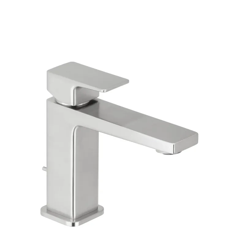CEO iX-finish Waschtisch-Einlochbatterie S-Size mit Ablauf Edelstahlfinish