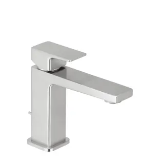 CEO iX-finish Waschtisch-Einlochbatterie S-Size mit Ablauf Edelstahlfinish