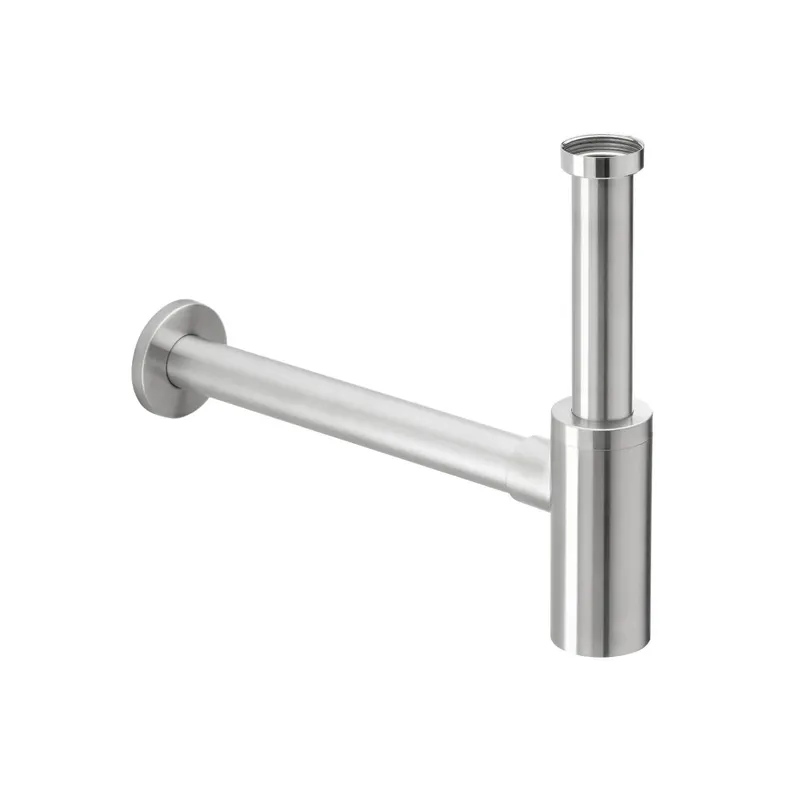 LIVING Geruchsverschluss rund Edelstahlfinish