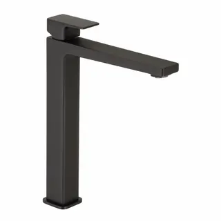 CEO BLACK Waschtisch-Einlochbatterie XL-Size Schaft ohne Ablauf Schwarz matt