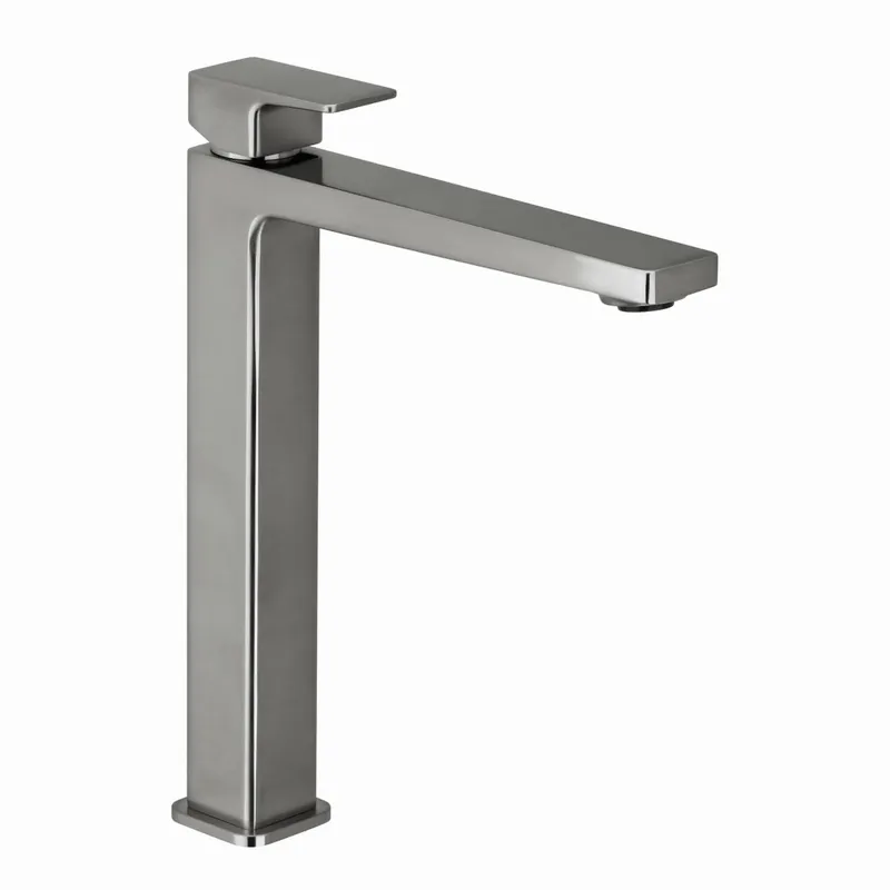 CEO iX-finish Waschtisch-Einlochbatterie XL-Size Schaft o Ablauf Edelstahlfinish