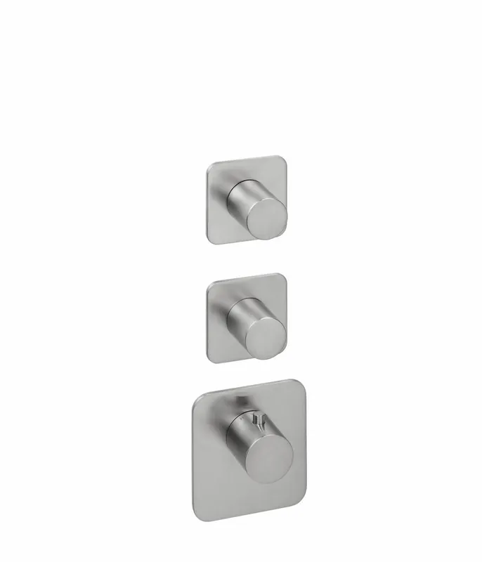 LOGIC XL 2 TA-Farbset 3 Blenden soft 3 Griffe rund Edelstahlfinish