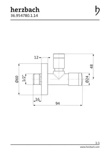 LIVING Eckventil rund Edelstahlfinish – Bild 2