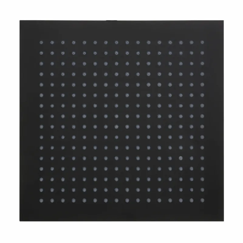 LIVING SPA Slim-Regenbrause 300x300mm Schwarz matt