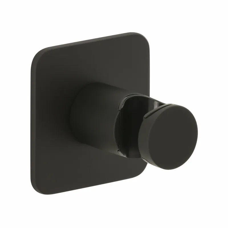 LIVING SPA Konuswandhalter 70 soft Schwarz matt