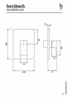 CEO Brausebatterie Farbset Chrom – Bild 2