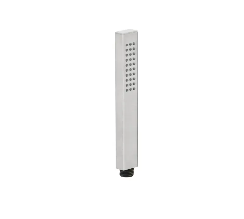 LIVING SPA Stabhandbrause eckig Edelstahlfinish