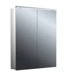 Lichtspiegelschrank, B:600mm / T:113mm trend4YOU 2.0, 2-trg,AP,LED,Unterl. Alu – Bild 2