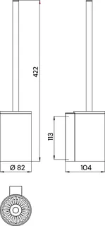 Emco Bürstengarnitur aura 13400 schw – Bild 3