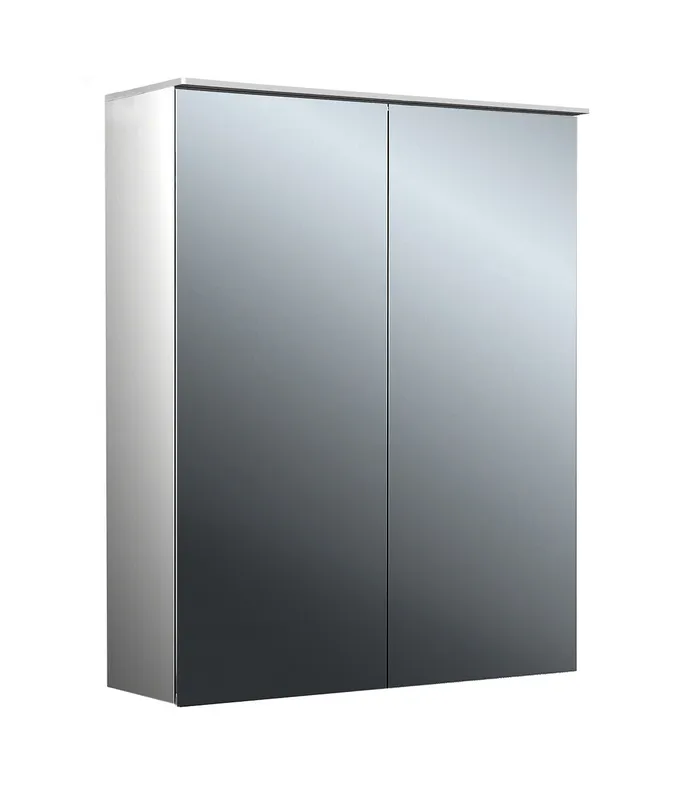 Emco Lichtspiegelschrank pure 2 05402 Aufputz, 2trg. 600 mm alu.