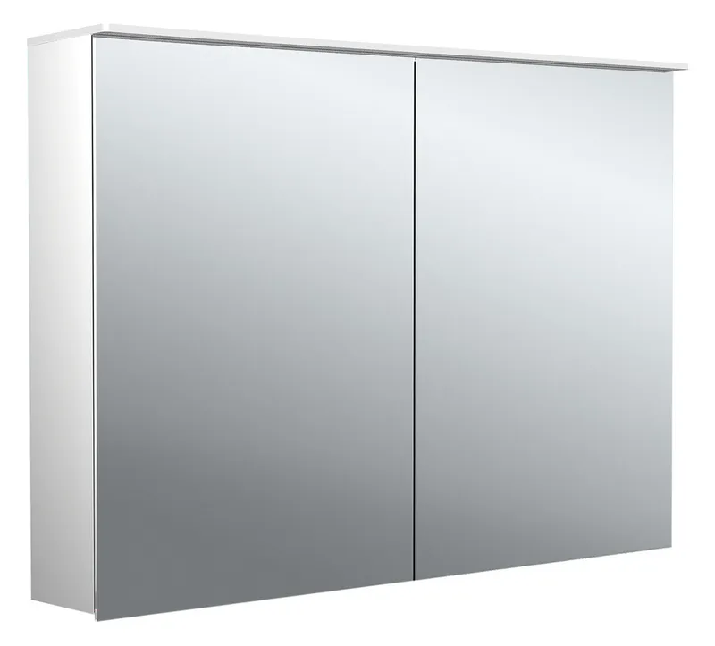 Emco Lichtspiegelschrank pure 2 05404 Aufputz, 2trg. 1000 mm alu.