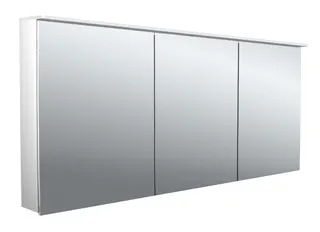 Emco Lichtspiegelschrank pure 2 05407 Aufputz, 3trg. 1600 mm alu.
