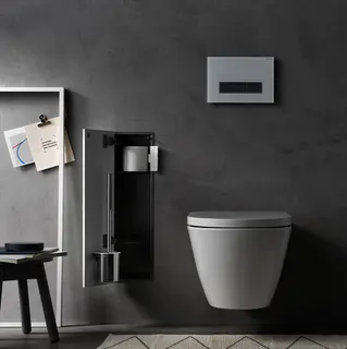 Emco WC-Modul asis pure 51409 Unterputz, Anschlag rechts 600mm schw – Bild 3