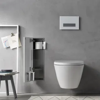 Emco WC-Modul asis pure 51309 Unterputz, Anschlag rechts 600mm alpin-weiss – Bild 2
