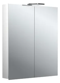 Emco Lichtspiegelschrank flat 2 06302 Aufputz, 2trg. 600 mm alu.