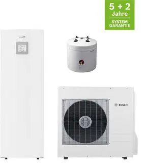 BOSCH Splitwärmepumpen-Paket BOPA CS307 CS3400iAWS 14 OR-T mit 14 M, BH 120-5 1A