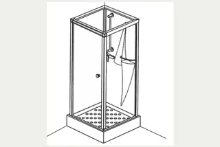Roth Komplettdusche Tempo 811 PS EHM 2tlg.Flügeltür/2 transparente SW – Bild 3