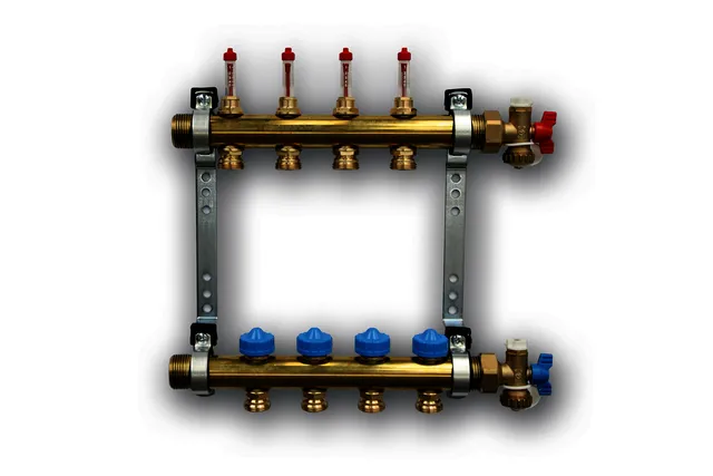 Roth Heizkreisverteiler 1" AG mit DFA absperrbar Heizkörper 8, Nr. 1115009802
