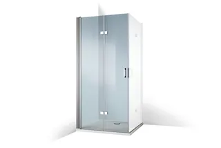 Roth Glasdusche Cariba Move E4 Eckhälfte links 900x2000 ESG klar – Bild 2
