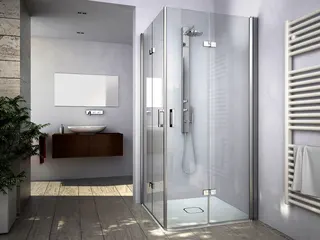 Roth Glasdusche Cariba Move E4 Eckhälfte links 900x2000 ESG klar – Bild 5
