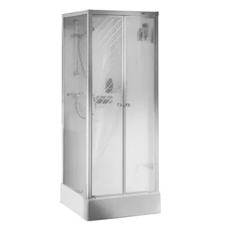 Roth Komplettdusche Tempo 811 PS EHM 2tlg.Flügeltür/2 transparente SW