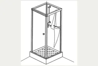 Roth Komplettdusche Tempo 812 PS EHM 2tlg.Flügeltür/1 trans.+1 weiße SW – Bild 2