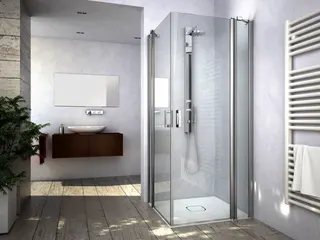 Roth Glasdusche Cariba E4 Eckhälfte m.F.1200x2000 ESG klar
