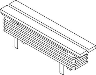 Zehnder Bank-Heizkörper Radiator Bench B6180/8 368x210x1800 RAL 9016 AB 3570 – Bild 2