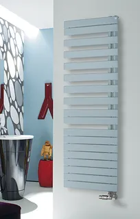 Zehnder Design-Heizkörper Roda Spa Asym, links ROFL-170-055 1676x65x550, Edelweiß – Bild 2