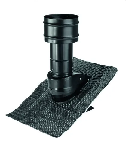 Zehnder Dachhaube 200 Steildach kpl., schwarz, 6 - 60 Grad