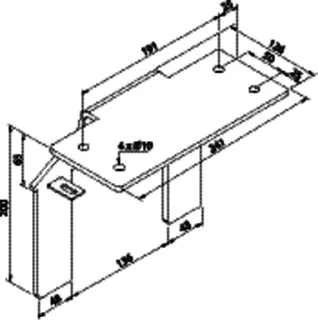 Zehnder Zubehör Bankträger ZRV542-542/1 weiß RAL 9016 – Bild 2