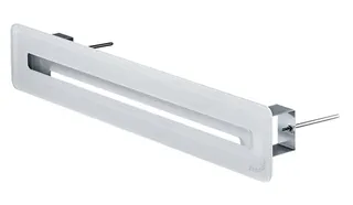 Zehnder Schlitzdurchlass ComfoGrid Linea 400 White, Länge 436 mm, Glasoptik weiß