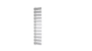 Zehnder Yucca RAL 9016 BH=1736/BL=378mm YAD 170-040 doppellagig