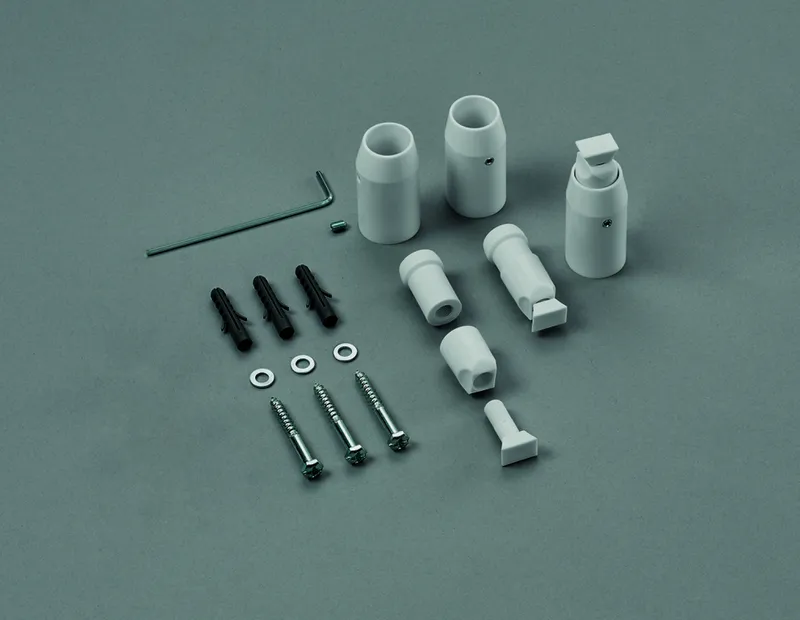 Zehnder Zubehör Wand-Montagezubehör, weiß Set für Zeno elektrisch, 3 Konsolen