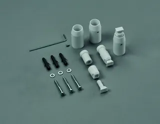 Zehnder Zubehör Wand-Montagezubehör, weiß Set für Zeno elektrisch, 3 Konsolen