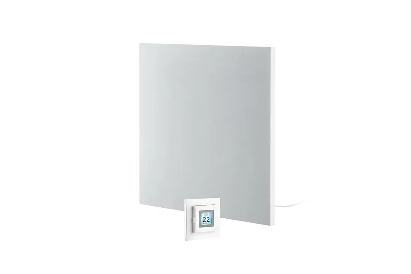 GD Metall-Infrarotheizung 600 W, weiß Strukturoberfläche mit Thermostat DTB-2R