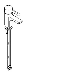 Aquarotter Einhebel-Standbatterie, F5, 100 mm, Hygieneoption – Bild 2