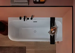 Villeroy & Boch Vorwand-Badewanne Loop&Friends LSF 1800x800 x600mm SQUARE rechte Ausführung we Alpin – Bild 4