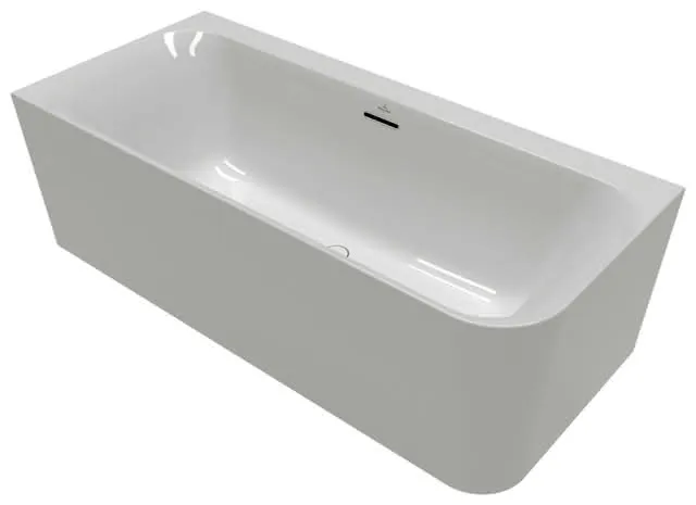Villeroy & Boch Vorwand-Badewanne Loop&Friends LSF 1800x800 x600mm SQUARE linke Ausführung we Alpin