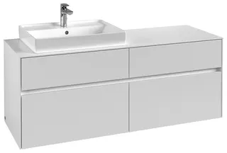 Villeroy & Boch WTUS Collaro C08500 1400x548x500mm 4 Ausz. Waschtisch links White Matt – Bild 2