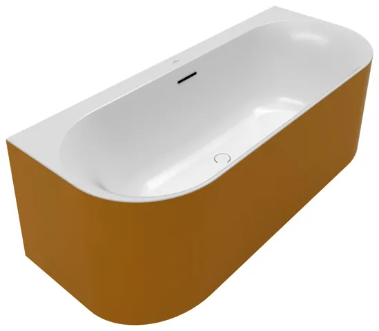 Villeroy & Boch Vorwand-Badewanne Loop&Friends LOF 1800x800x600mm OVAL CoD Stone White
