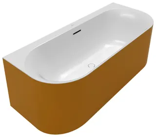 Villeroy & Boch Vorwand-Badewanne Loop&Friends LOF 1800x800x600mm OVAL CoD Stone White