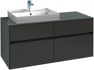 VB WaschbeckenUS Collaro 1200x548x500mm 4 Ausz. Waschbecken li Glossy White