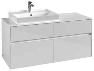 Villeroy & Boch WaschbeckenUS Collaro 1200x548x500mm 4 Ausz. Waschbecken links Glossy White – Bild 2