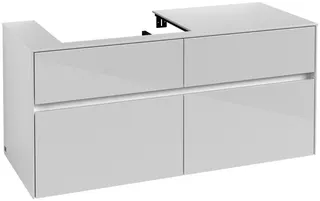 Villeroy & Boch WaschbeckenUS Collaro 1200x548x500mm 4 Ausz. Waschbecken links Glossy White – Bild 3