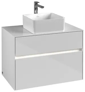 VB WTUS Collaro C037B0 800x548x500mm m. Bel. 2 Ausz. WT m.tig Glossy White