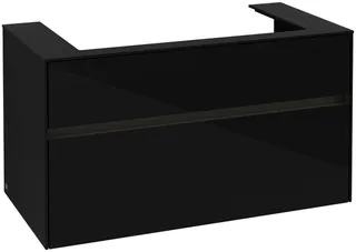 Villeroy & Boch WTUS Collaro C020B0 1000x548x500mm m. Bel. 2 Ausz. Waschtisch m.tig Glossy Grey – Bild 3
